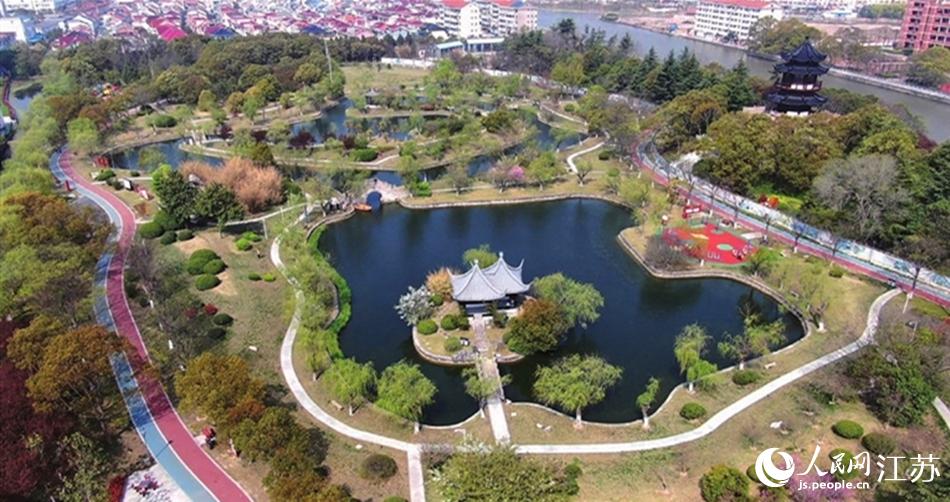 如東縣人民公園。如東縣委宣傳部供圖