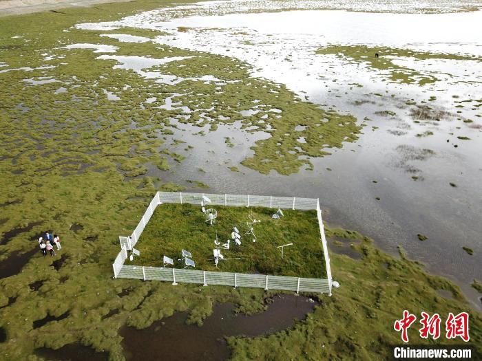 圖為玉樹隆寶高寒濕地生態(tài)氣象試驗站?！∏嗪Ｊ庀缶?供圖