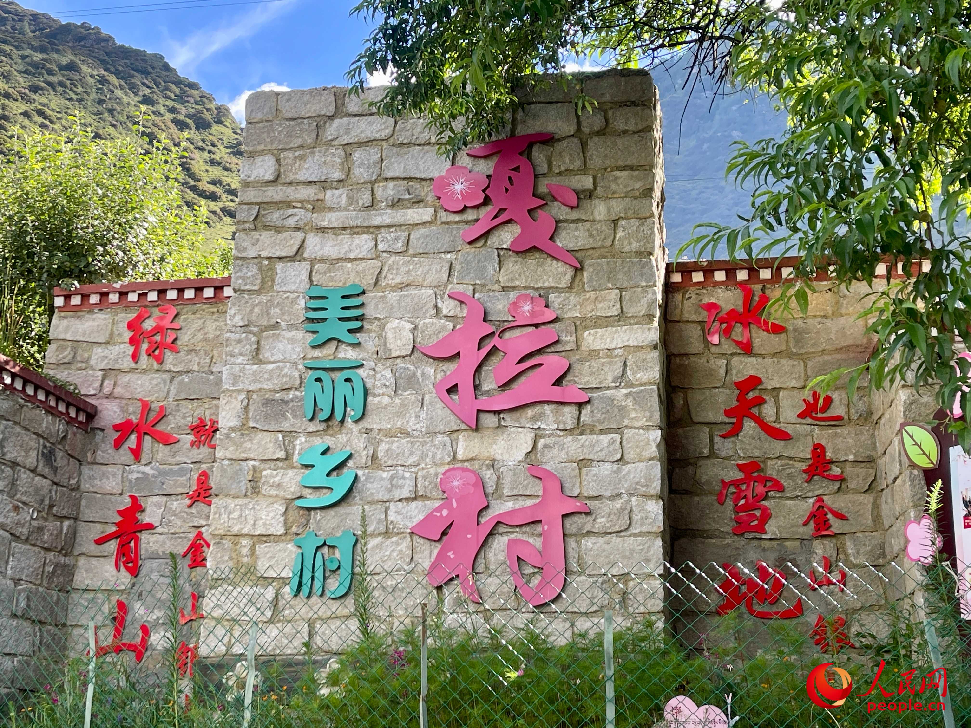 林芝鎮(zhèn)嘎拉村。人民網(wǎng) 周靜圓攝